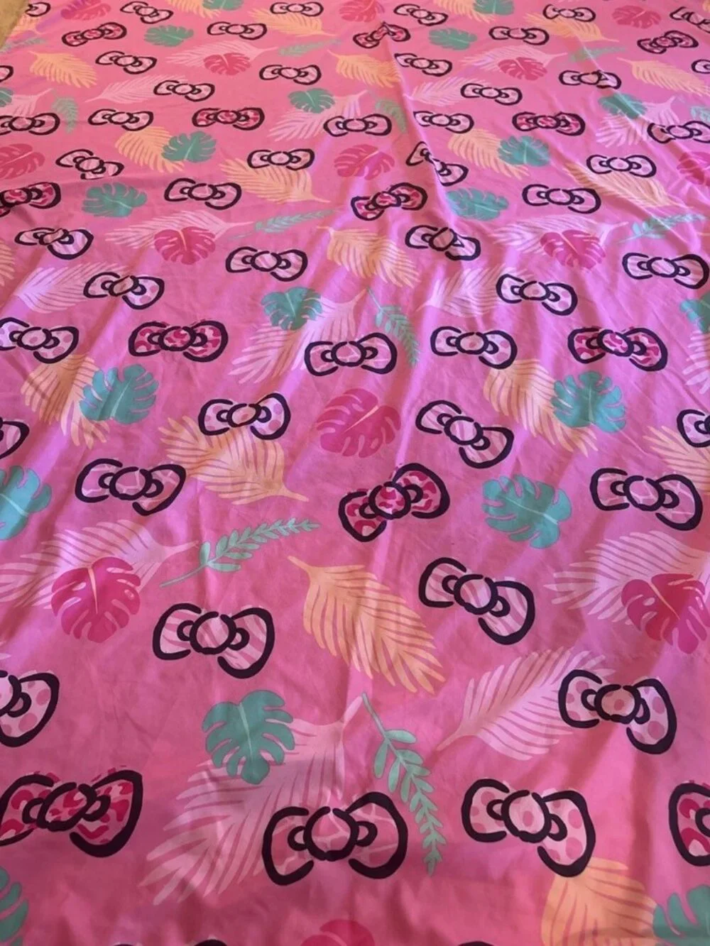 Hello Kitty Wild Jungle TWIN FLAT SHEET ONLY From Set / Microfiber